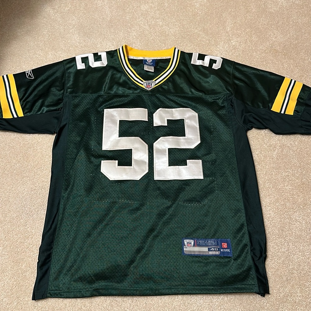 Vintage GB Packers Clay Mathews #52 Reebok NFL Players jersey siz…